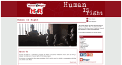 Desktop Screenshot of humanisright.org