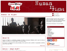 Tablet Screenshot of humanisright.org